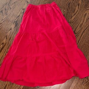 Amazon Essentials Vibrant Red A-Line Skirt